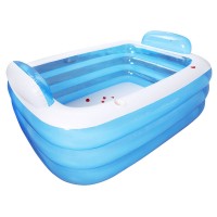 Anbel Large Inflatable  portable bathtub for adults foldable bathtub   Swimming Pool Tube slide  with bathtub pillow