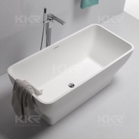 Kingkonree solid surface furniture Indoor soaking portable bathtub for adults