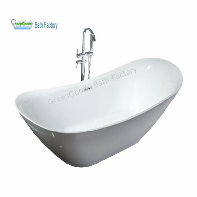 1500 mm Soaker Tub Double Ended Freestanding Acrylic Spa Bathtub