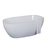 1.5m white color fiberglass rein bathtub free standing bathtub